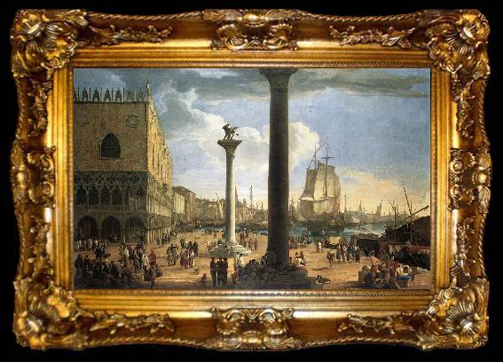 framed  CARLEVARIS, Luca The Molo with the Ducal Palace fdg, ta009-2